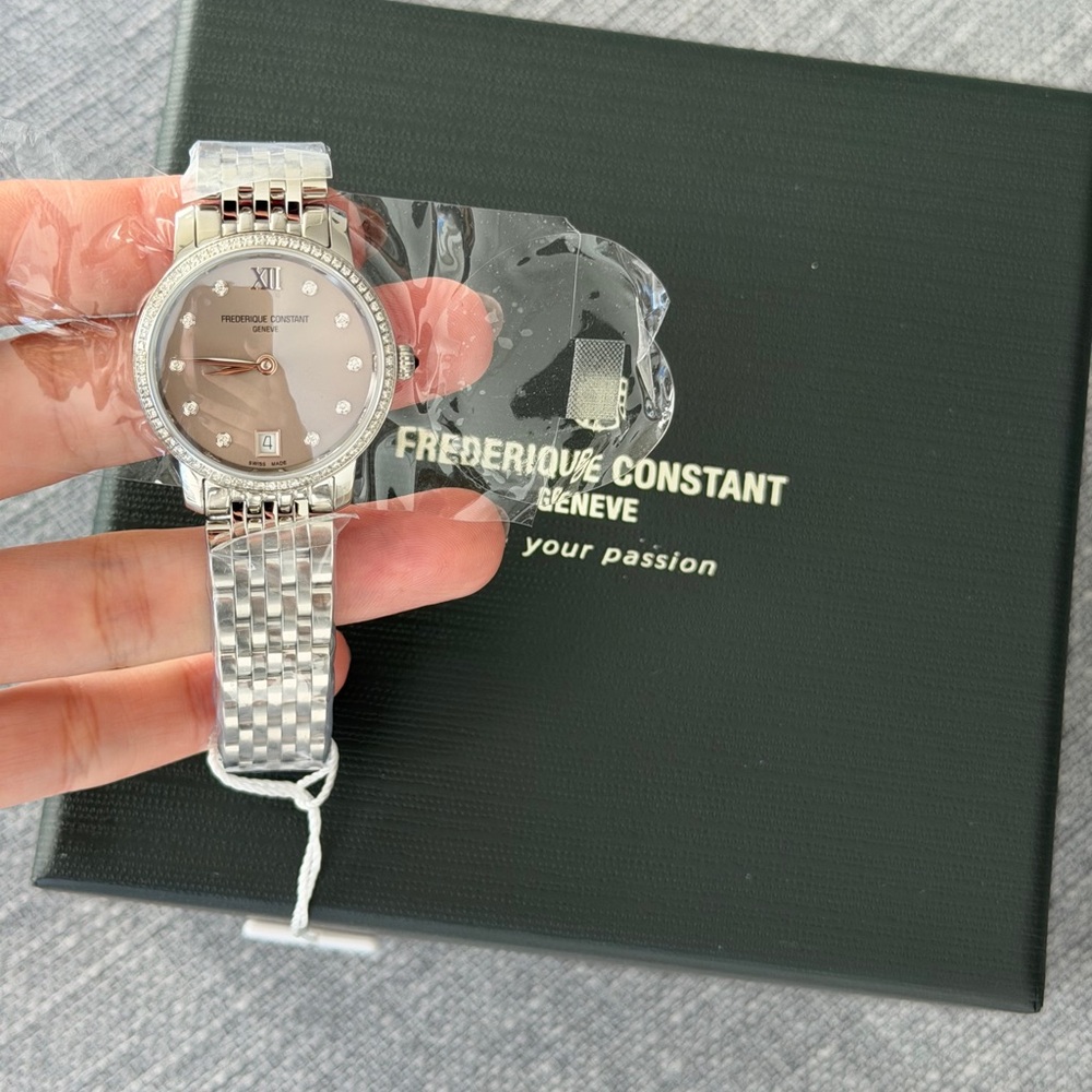 Authentic New Silver woman Watch Frederique Constant - NO BOX